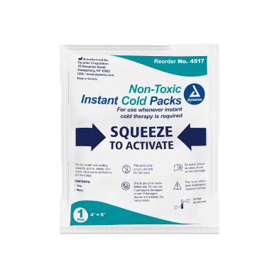 #4517 Dynarex® Single-Use Urea-Based Non-Toxic Instant Cold Packs - 5` x 6` 